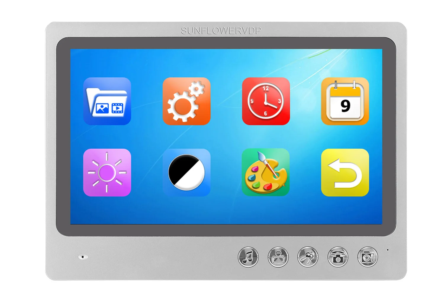9inch Video Intercom With Recording+16GB TF Card Monitoring Camera System Intercom for a Private House With Rfid Electronic Lock