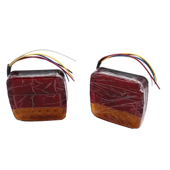 

2X 12V Led Car Tail Lights Stop Brake Lamps Indicator Lights Truck Trailer Utes 12V 26Led Trailer Lights