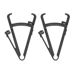 2pcs Handheld Skinfold Caliper Body Fat Measurement Device for Men Women