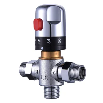 G3/4 &G1/2 Ceramic Standard Thermostatic Mixing Valve Temperature Control Valve for Solar Water Heater Valve Parts pipe thermostat faucet thermostatic mixing valve bathroom water temperature control faucet cartridges solar water heater therm