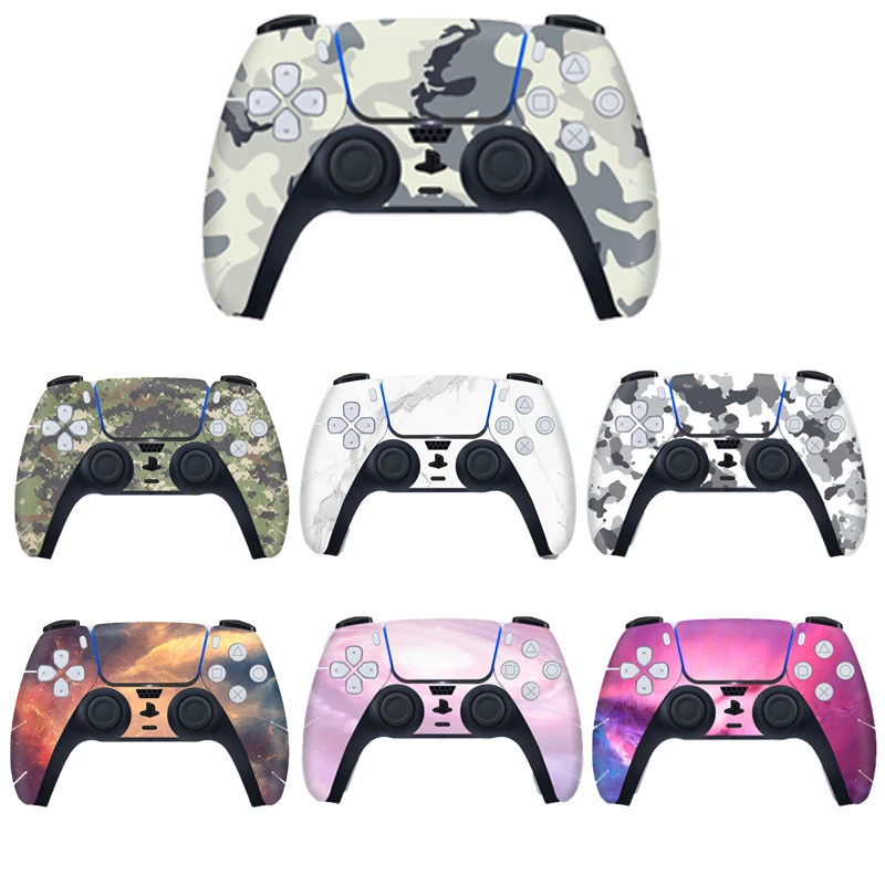 Camouflage Sticker For PS5 Console Controller Skin Decal Cover For PS5 Gamepad Joystick for PlayStation 5 accessories - ANKUX Tech Co., Ltd