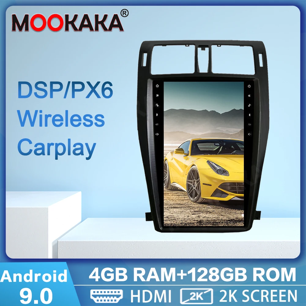 

PX6 4+128G Tesla Screen For TOYOTA CROWN 2013 Navigation Android 9.0 Car Multimedia Player Auto Audio Radio Stereo Head Unit DSP