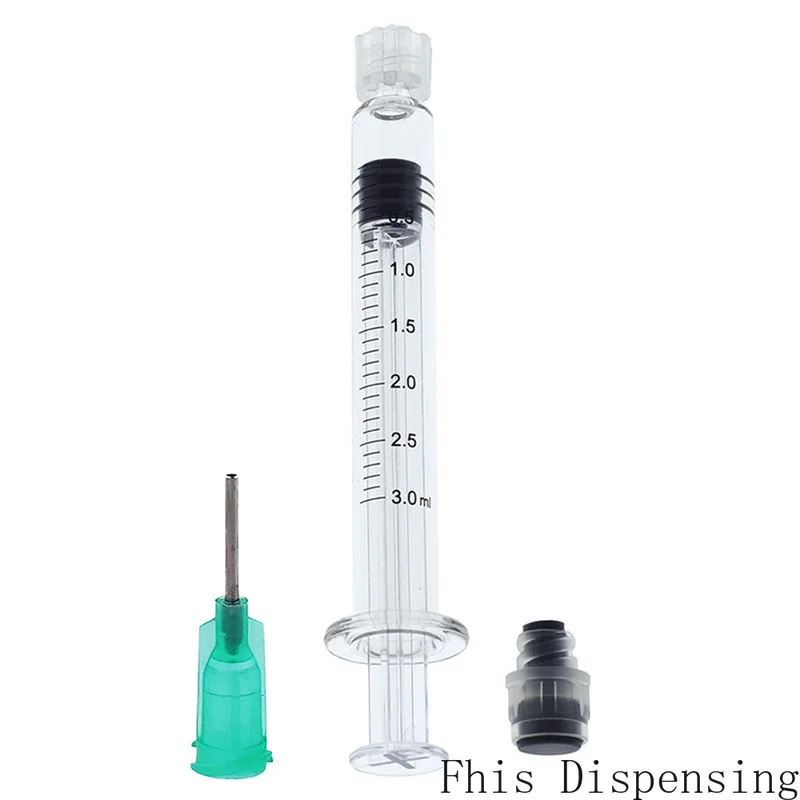 

3ml Luer Lock Syringe (Gray Piston) with 18G Needle Reusable Pack of 2