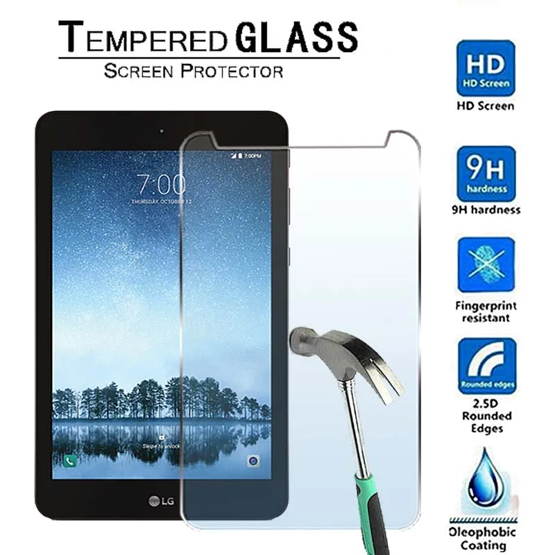 

For LG G Pad F2 8.0-Premium Tablet 9H Tempered Glass Screen Protector Film Protector Guard Cover