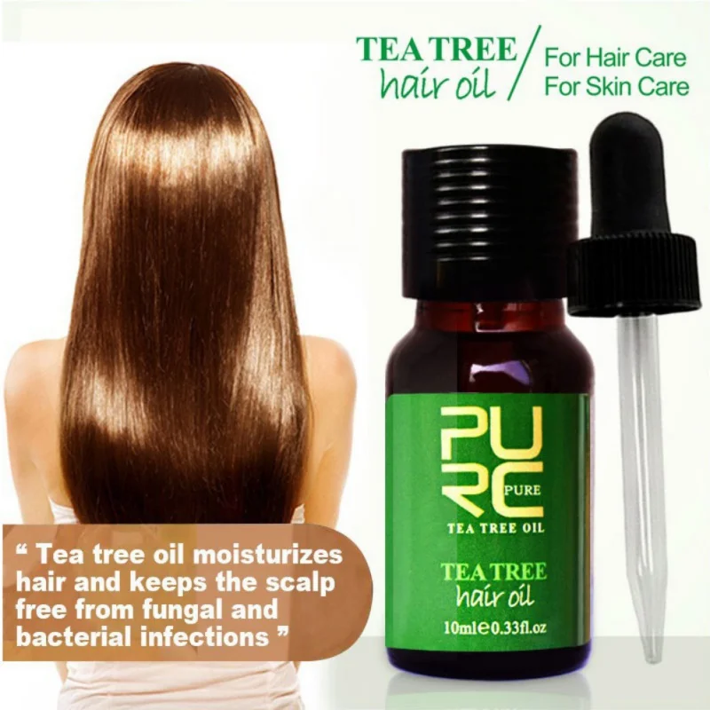 Natural Tea Tree Hair Growth Essence Hair Loss Essential Oil Liquid Treatment Preventing Hair Loss Hair Care Wholesale