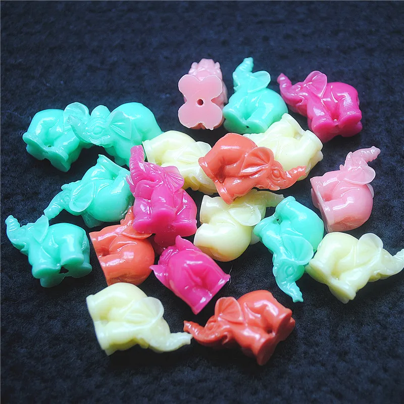 

15 шт., подвески в виде слона, размер глины 20 х20 мм