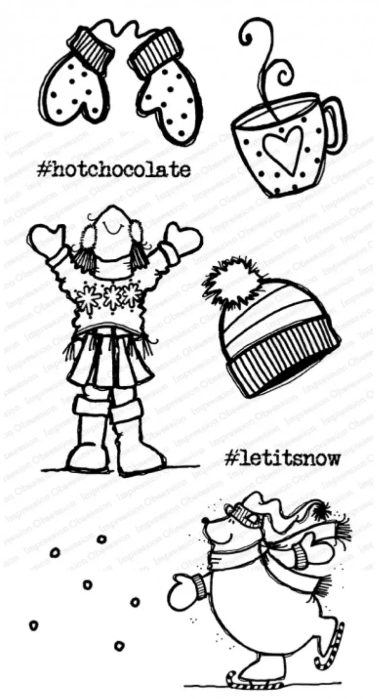 

Girl, Snowman Transparent Clear Silicone Stamp/Seal for DIY scrapbooking/photo album Decorative clear stamp A3115