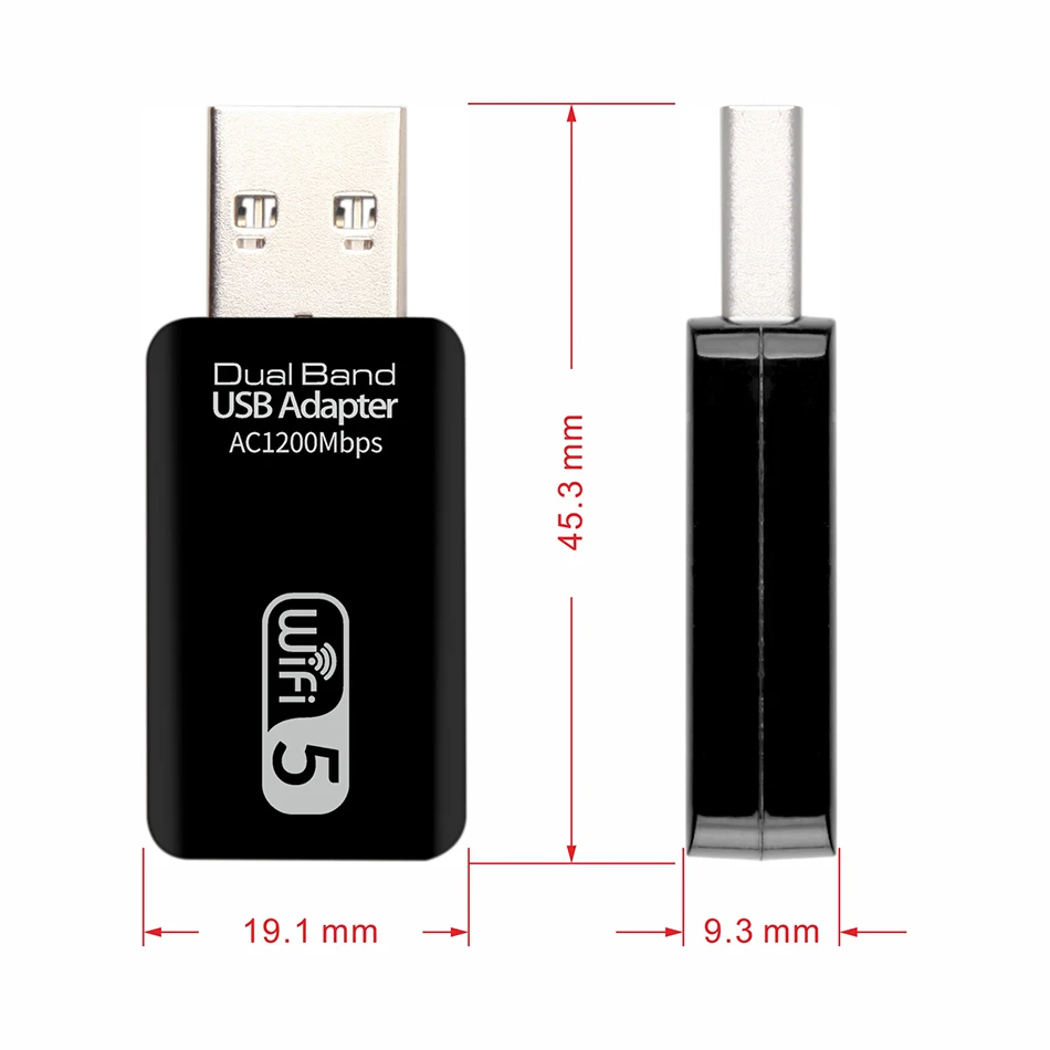 USB Wi Fi адаптер Creacube 1200 м двухдиапазонный 3 0 LAN Ethernet Сетевая карта Беспроводной