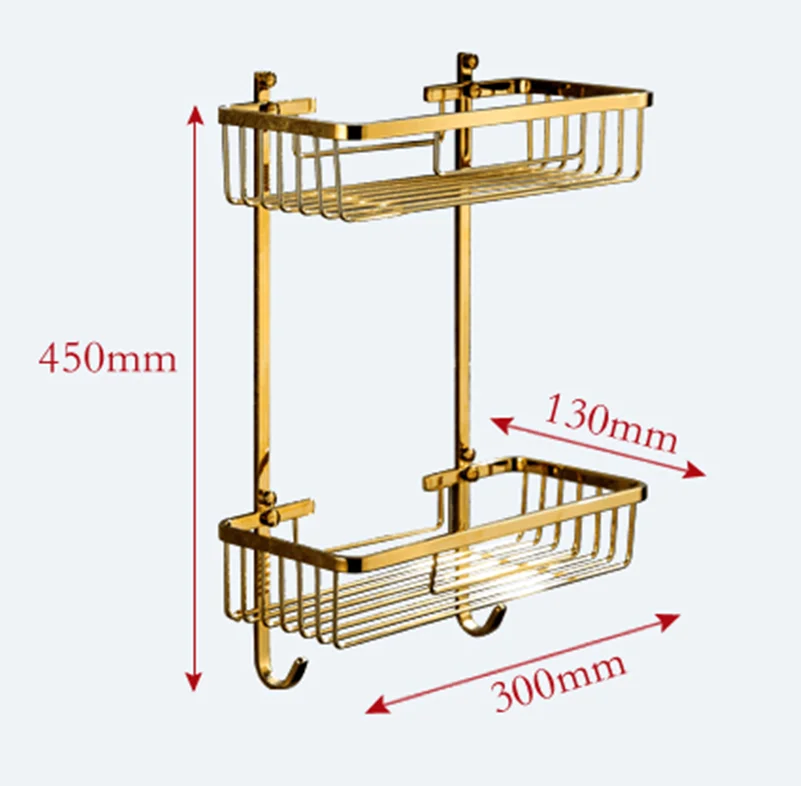 vouruna golden bathroom basket