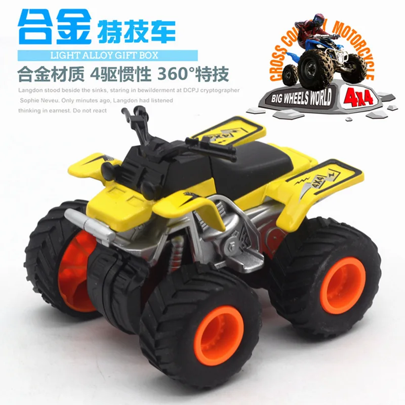 

Alloy Four-Wheel Drive Inertia Off-road Beach Motorcycle Multi-functional Cute Cartoon Car Model New Style Toy Model