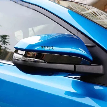 

ABS Chrome For Toyota RAV4 RAV 4 2014 2015 2016 2017 2018 Accessories Car Rearview mirror decoration strip Cover Trim 2pcs