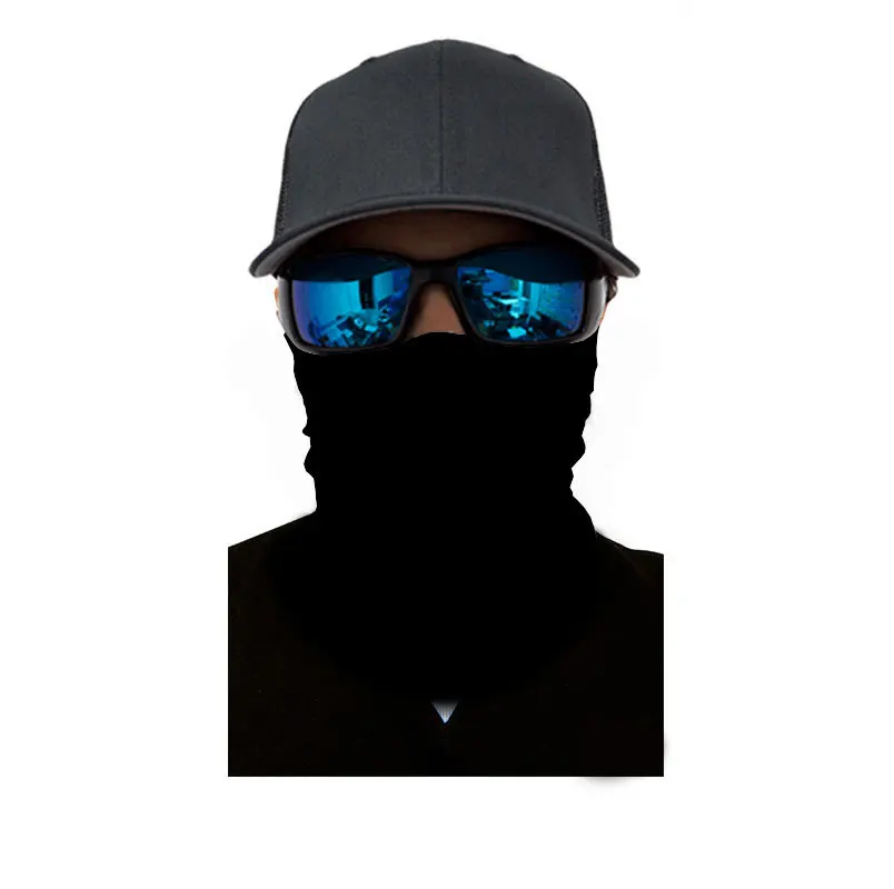 Multi-function Magic Outdoor Sports Riding Mask Seamless Solid Color Series Headscarf Sunscreen Sports Bib Riding Face Towel