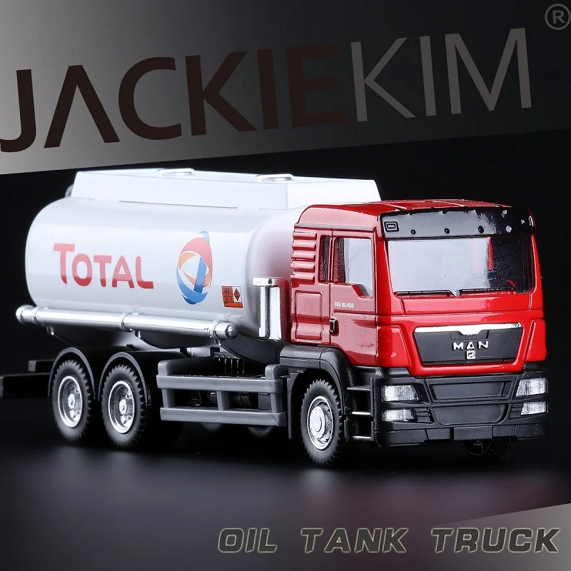 MAN Oil Tank Truck Gifts For Boys Simulation Exquisite Diecasts & Toy Vehicles RMZ city Car Styling 1:64 Alloy Collection Model 3