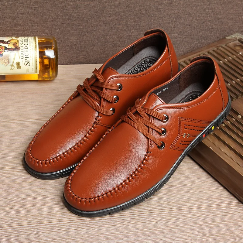 

Leisure Oxford Male Shoe 11 12 Chalaza Man Leather Shoes