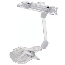 Présentoir de cartes en plastique Transparent, Double Clips, dossier professionnel, support publicitaire, réglable Di P2m0, 3,3 "4.95", 1 pièce