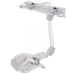 Présentoir de cartes en plastique Transparent, Double Clips, dossier professionnel, support publicitaire, réglable Di P2m0, 3,3 "4.95", 1 pièce 
