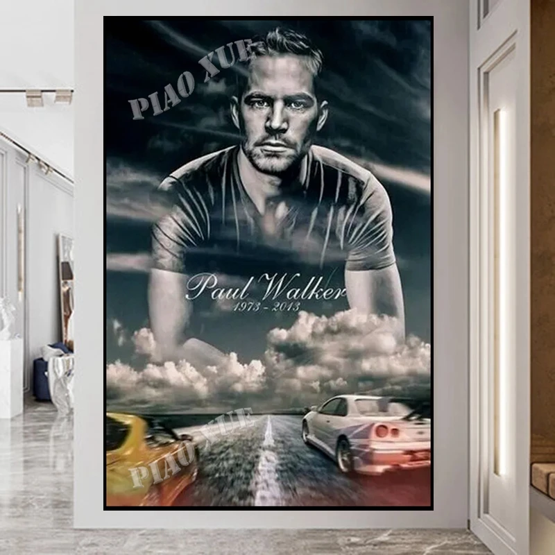 5d Diamond Painting Fast And Furious Poster Full Square/Round Paul Walker Cross Stitch Kits Wall Art For Home Decor diamond art diy