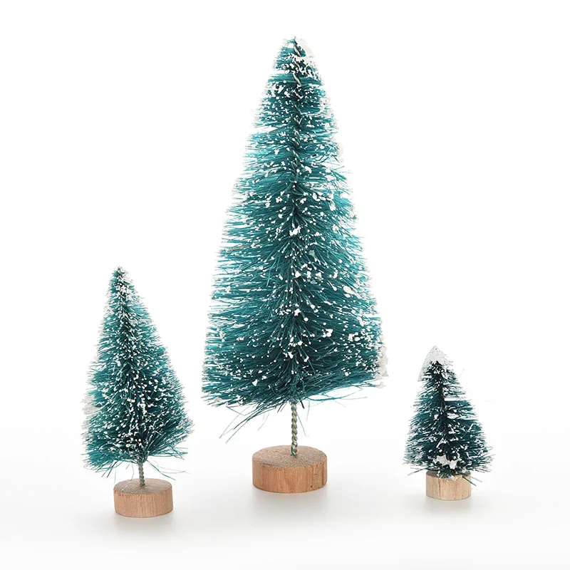1 шт. Рождественская елка маленькая сосна. Помещены в рабочий стол мини рождественские украшения 4 размера
