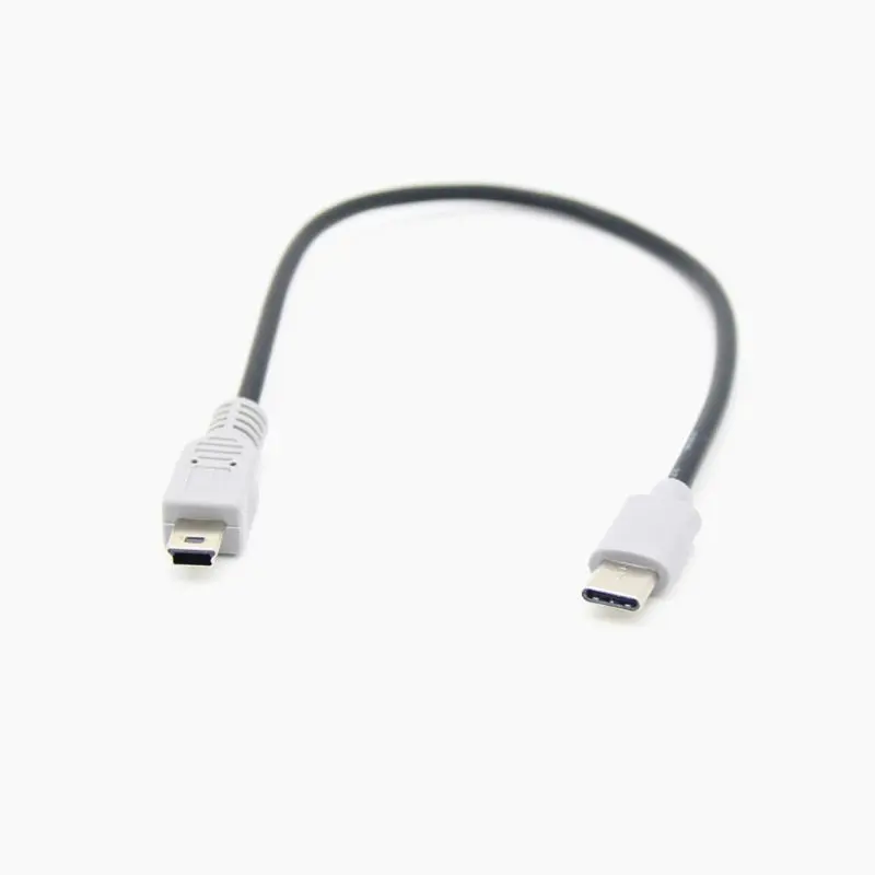 1 м usb type C 3,1 штекер к Mini USB 5 Pin B штекер OTG конвертер ведущий переходник Кабель для передачи данных для мобильных Macbook Аксессуары