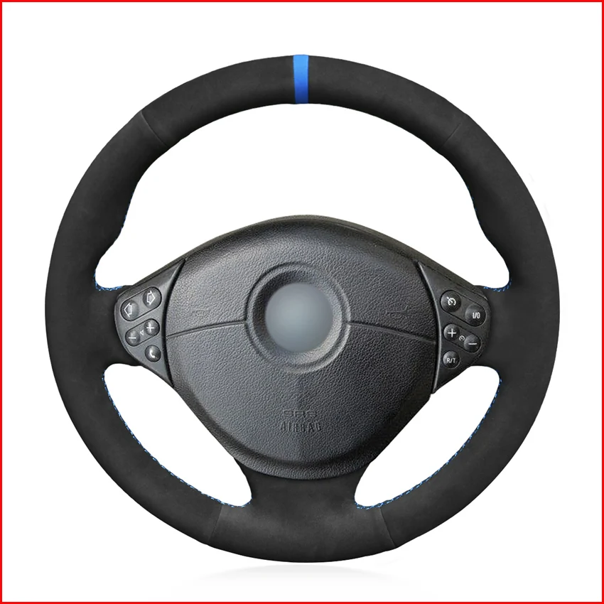MEWANT Black Suede Car Steering Wheel Cover for BMW M Sport E36 1996-2000 E39 1995-2001 M5 1998-2000 E38 1997-2001 | Автомобили и