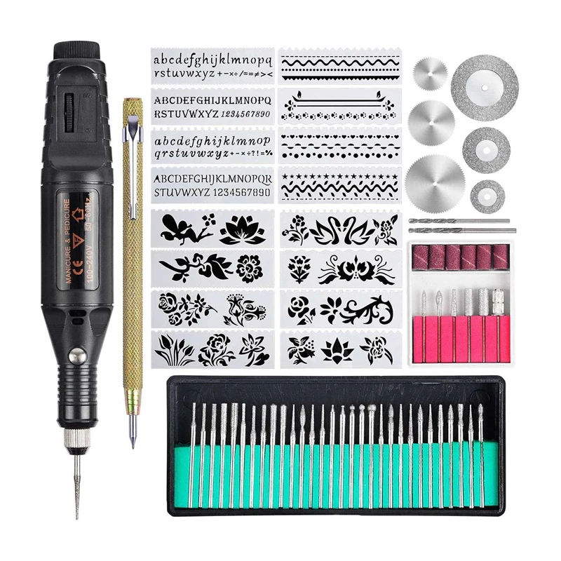 70 Pcs Engraving Tool Kit, Multi-Functional Electric Corded Mini Engraver  Etching Pen DIY Rotary Tool for Jewelry Gl Wood Met - AliExpress