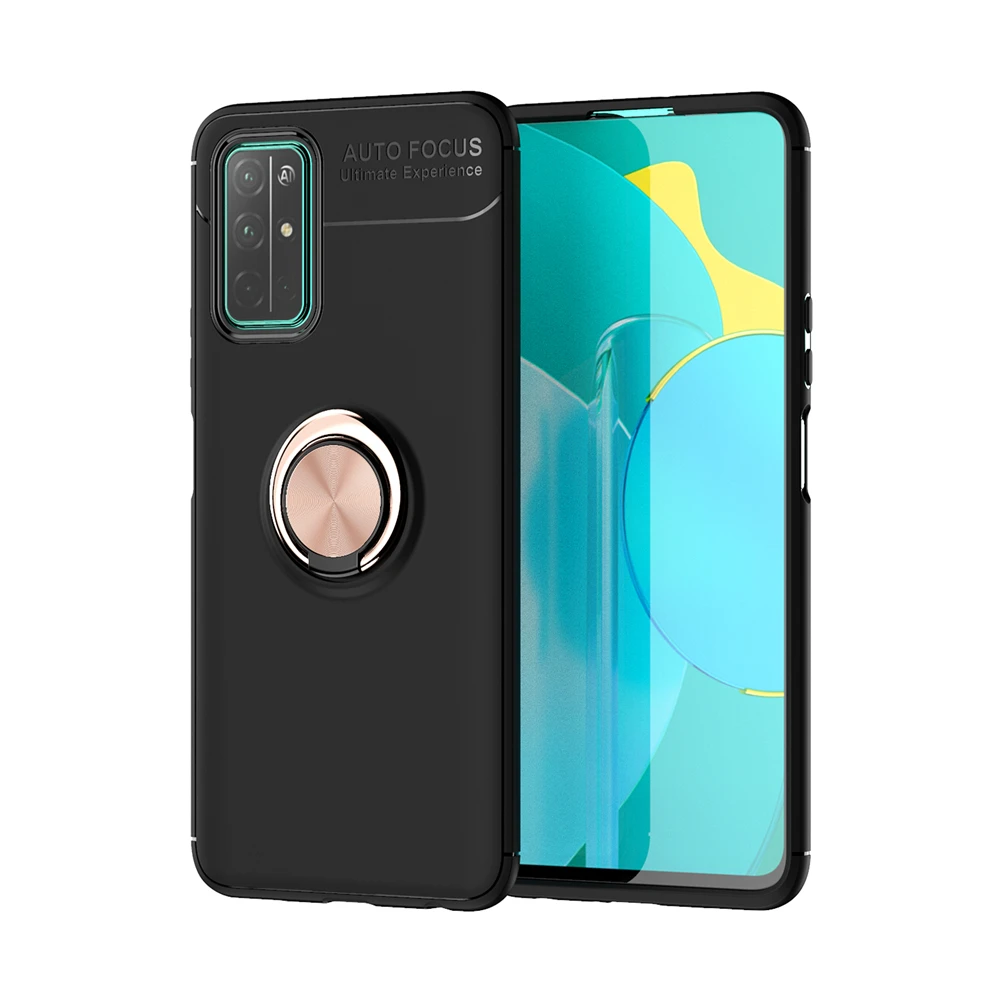 Мягкий чехол для телефона из ТПУ с магнитным кольцом Huawei Honor 30S/ Enjoy 10E/ Y7P P40 P40pro