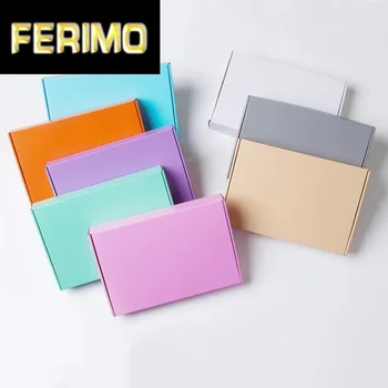

4Pcs Large Gift Box Packaging Paper Box Black/Pink/Gray corrugated paper Big Gift Box, Cardboard Packaging boxes for clothes