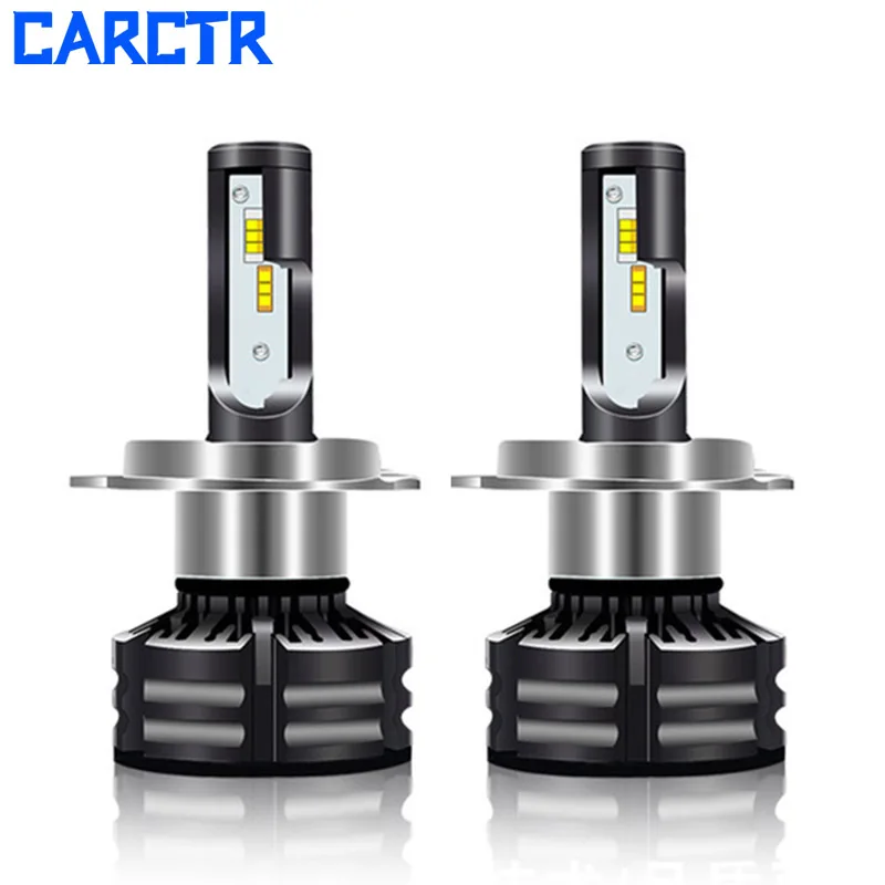 

CARCTR Led Car Headlight Bulb H1 H3 H4 H7 H8/H9/H11 9005 9006 880/881 9012 Tricolor Smart Led Auto Lights Car Accessories