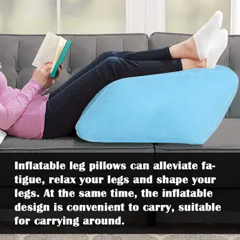

Inflatable Knee Pillow Leg Pillow Relieves Leg Fatigue Newest Advanced Double Air Valve Support And Raise The Legs 1 Pcs