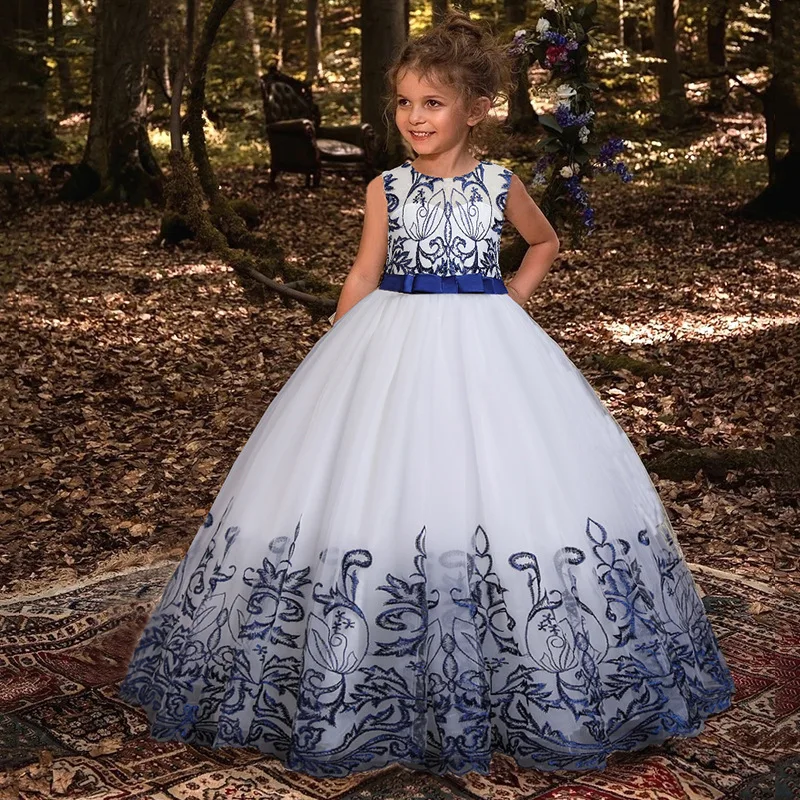 Robe Princesse Fille,robe De Soirée De Princesse Pour Filles, Dos Nu, Grand  Nœud, Élégante, Longue, Pour Bal, Anniversaire, Mariage, Demoiselle  D'honneur, Pour Enfants,robe Ceremonie Fille,robes De Soirée - AliExpress