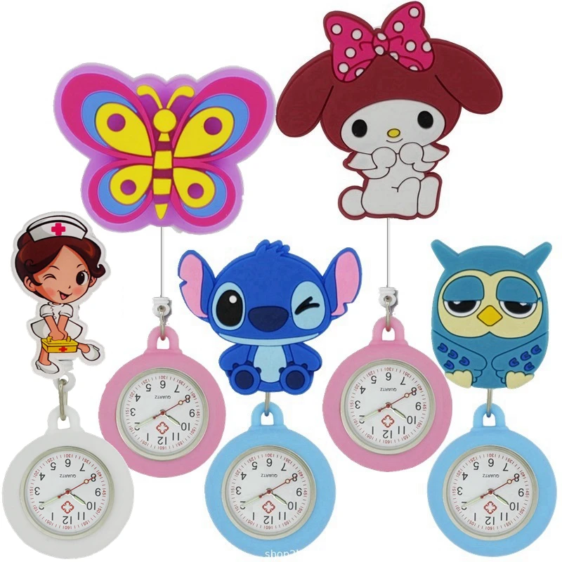 Wholesale-fashion-lovely-3D-cartoon-animal-smile-shape-nurse-FOB-pocket-watches-ladies-women-doctor-scalable