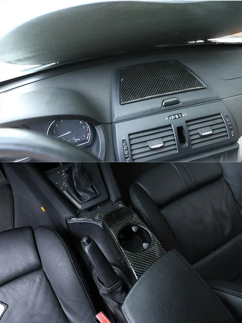 Für BMW X3 E83 2003-2010 Weichen Carbon Auto Innen Teile Lenkrad Air Outlet  Dekoration Aufkleber Auto zubehör - AliExpress