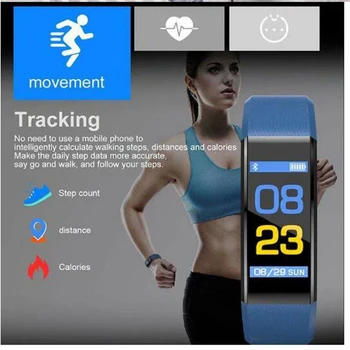 

Hot Sell 115Plus Heart Rate Blood Pressure Monitor health watch fitness tracker