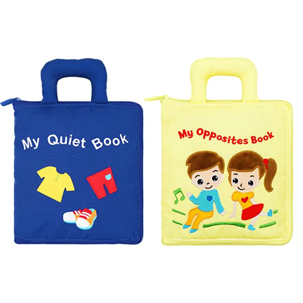 

Toy Cloth Books Interactive Sensorial Development Montessori Book Fabric Toddler Girls Boy Early Cognitive Educational Quiet