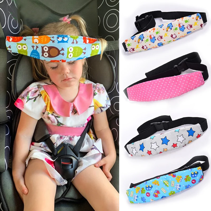 Adjustable Car Seat Head Fixing Belt Sleep Aid Strap for Baby Children J8O6 