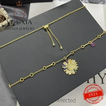 

1:1 Customized S925 Silver Multi-style Necklace Ladies Clavicle Chain Couple Gifts Holiday Love Gifts Shine Fashion Jewelry