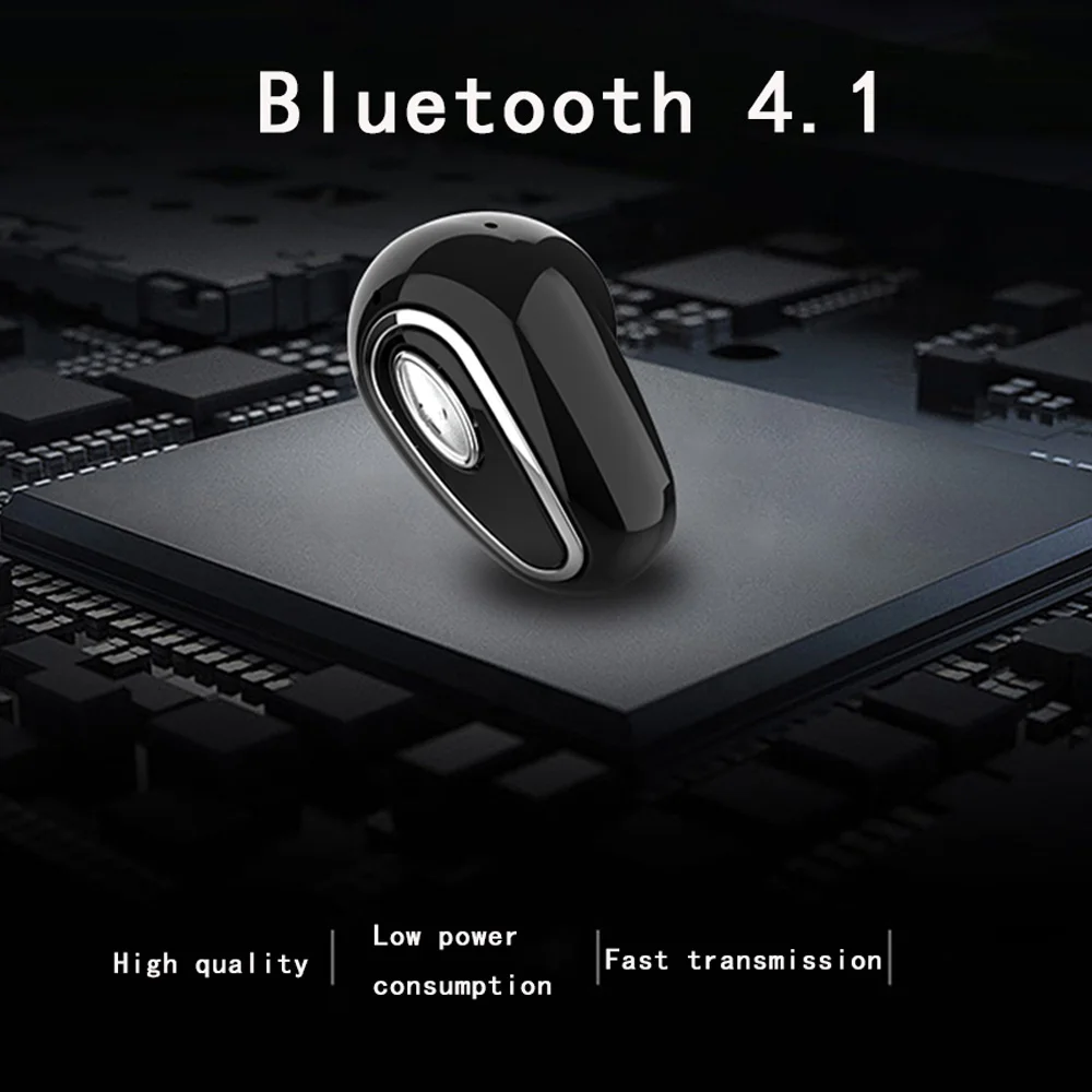 Одиночные спортивные наушники с Bluetooth 4,1, S650X, беспроводные наушники с громкой связью, вкладыши, мини наушники с микрофоном, гарнитура для Android Ios PC