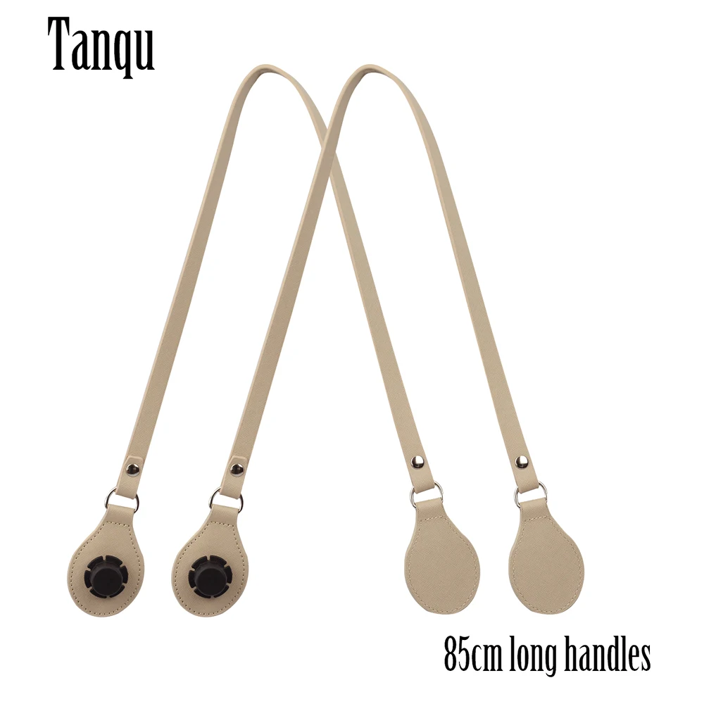 New Arrival Tanqu Long Edge Painting Handles Faux Leather Flat PU Belt Drop End with Silver Rivet for OBag EVA O Bag Body | Багаж и сумки