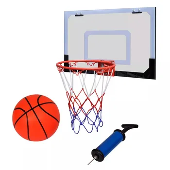 

Indoor Mini Basketball Hoop Set with Ball and Pump 45 x 30 cm Backboard Size Extremely Stable Basketball Hoop Sets PVC Material