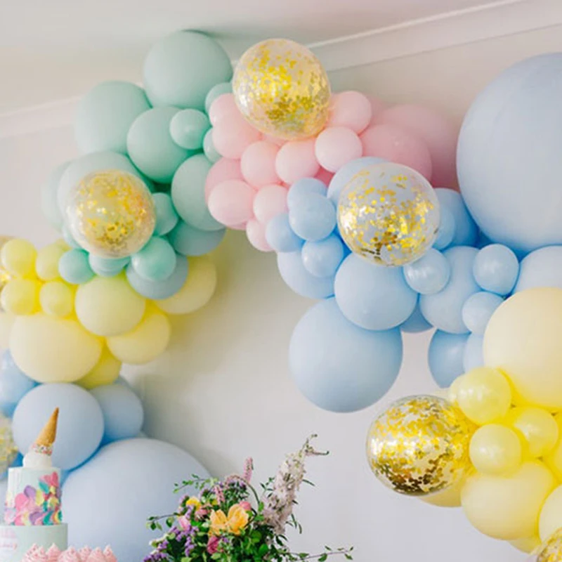 5 10 18インチパステルマカロンバルーン結婚式誕生日パーティーキャンディーマカロンバロン装飾バルーンアーチ用品グロボス 風船 アクセサリー Aliexpress