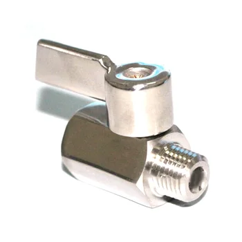 

Mini Ball Valve 1/4 304 Stainless Steel NPT Female X Male 90 Rotation Shut-off