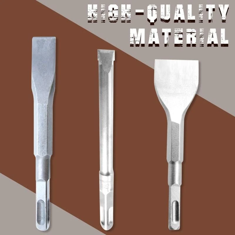 Square Handle Rotary Hammer Chisel Bit Wall Grooving Tile Removing Tool For Electric Hammer Pick