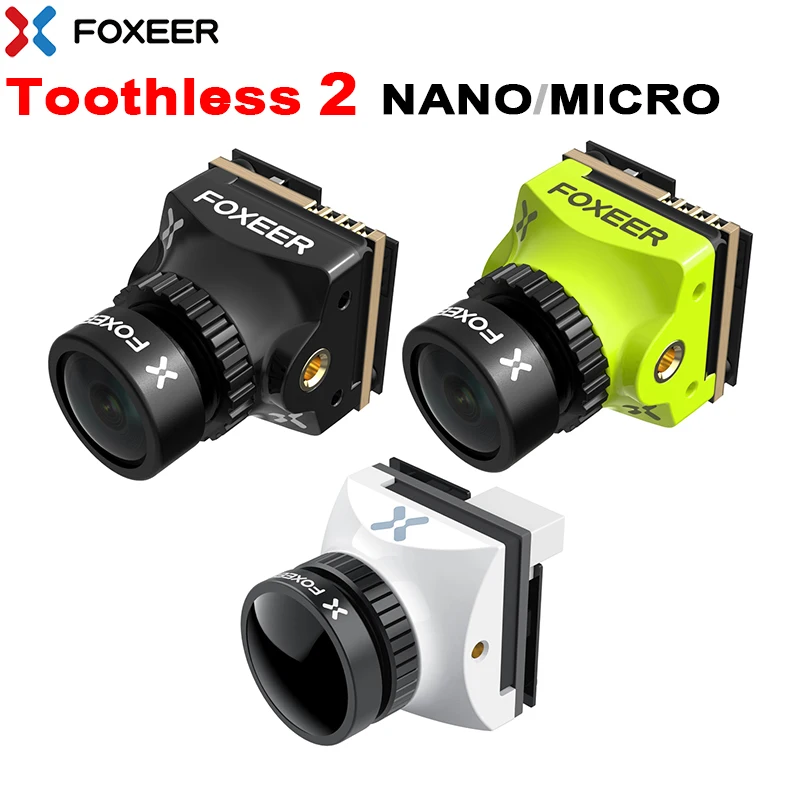 Foxeer Toothless 2 NANO MICRO StarLight FPV Camera CMOS 1200TVL PAL/NTSC 4:3 16:9 1.7/1.8/2.1mm Super HDR RC Racing Drone | Игрушки и