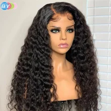 Deep Wave Frontal Wig Full Lace Front Human Hair Wigs Transparent Lace Frontal Wigs For Women Human Hair Deep Wave Closure Wig