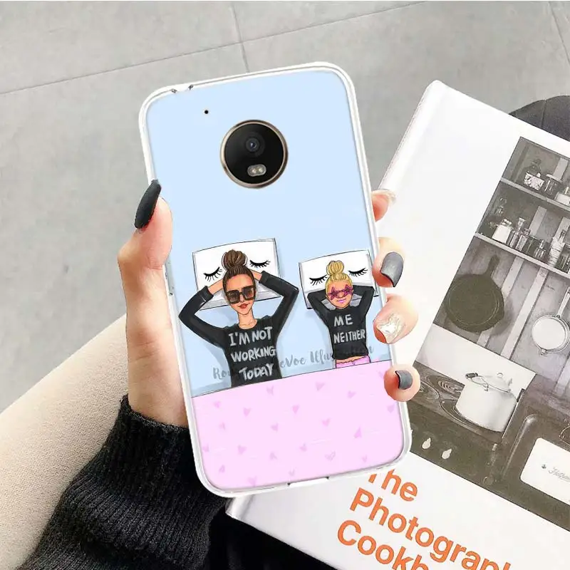 TR025-5 Для мам и детей, девочек queen чехол для Motorola Moto G7 G6 G5S G5 E4 плюс G4 E5 играть X4 Мощность TPU с рисунком индивидуальная крышка телефона - Цвет: TR025-5