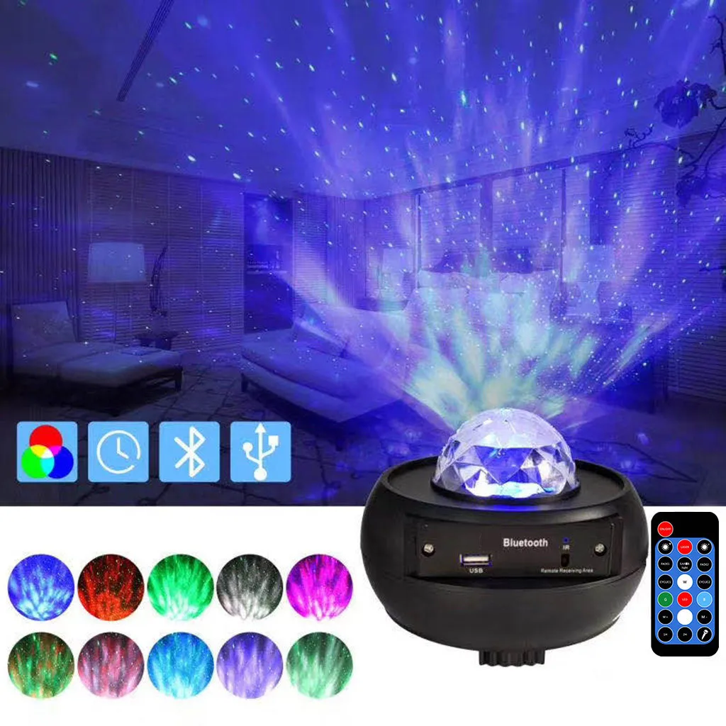 Led Lightful nuit ciel étoile projecteur lampe océan vague étoile lumière chambre romantique étoilé ciel étoile projecteur Usb projecteur lampe