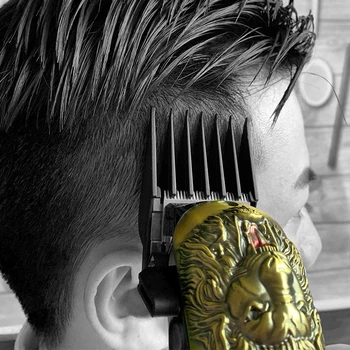

8Pieces/Set Black Restriction Comb Pushing Hair Clipper Attachment Size Hairdresser 3/6/10/13/16/19/22/25mm Replacement