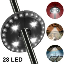 Portable Umbrella Light28 LED Lights outdoor emergency lighting detachable disc hanging light  for Patio Umbrellas| Camping Tent