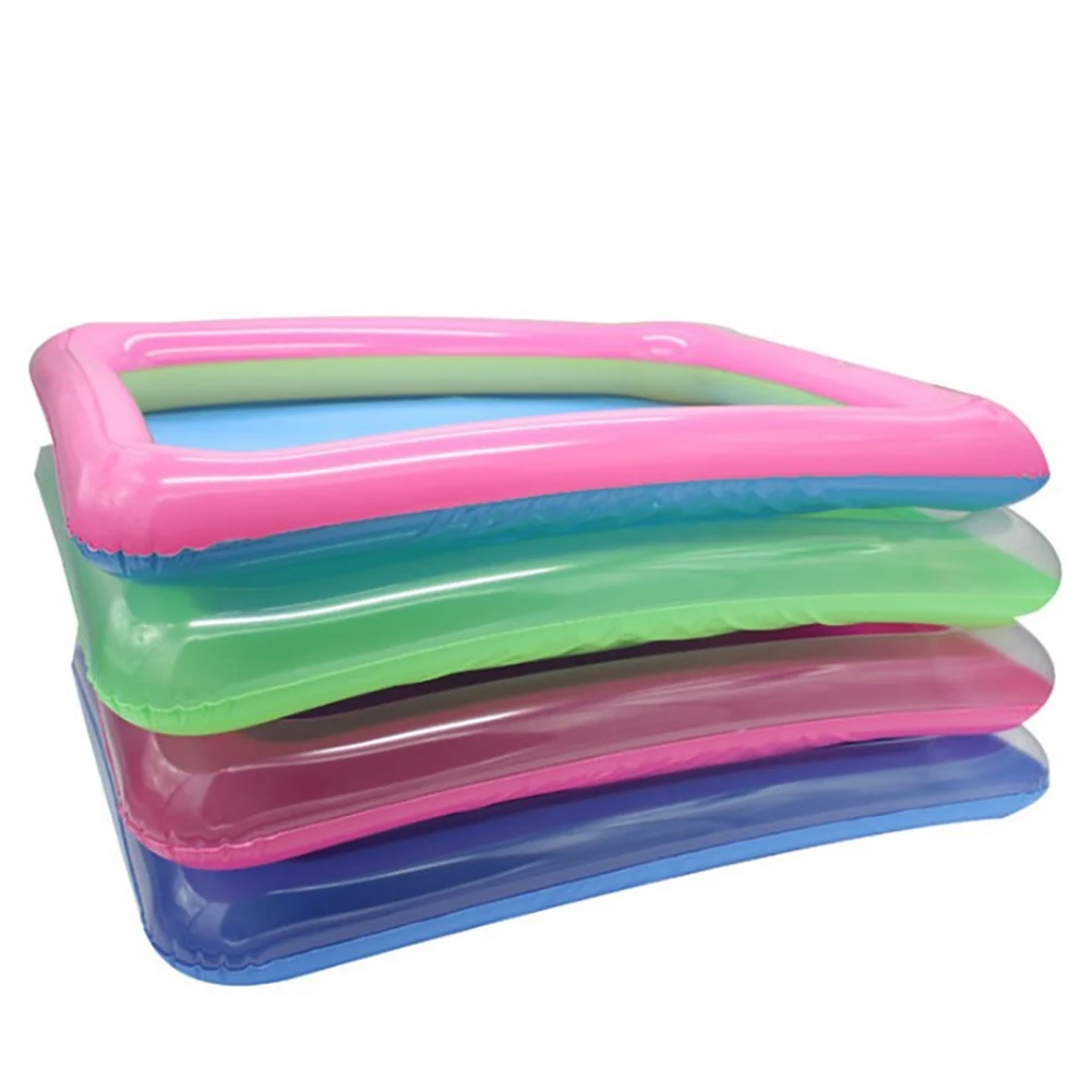 kids toys Portable Multicolor Inflatable PVC Sandbox Plate Beach Playing Tray Kids Toy New