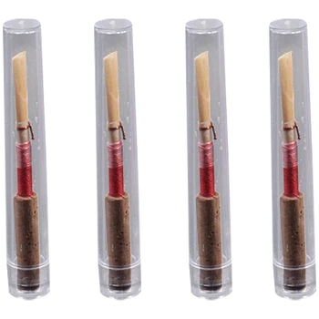 

4Pcs Oboe Reeds, Strength Medium Soft Handmade Oboe Reeds with Cork